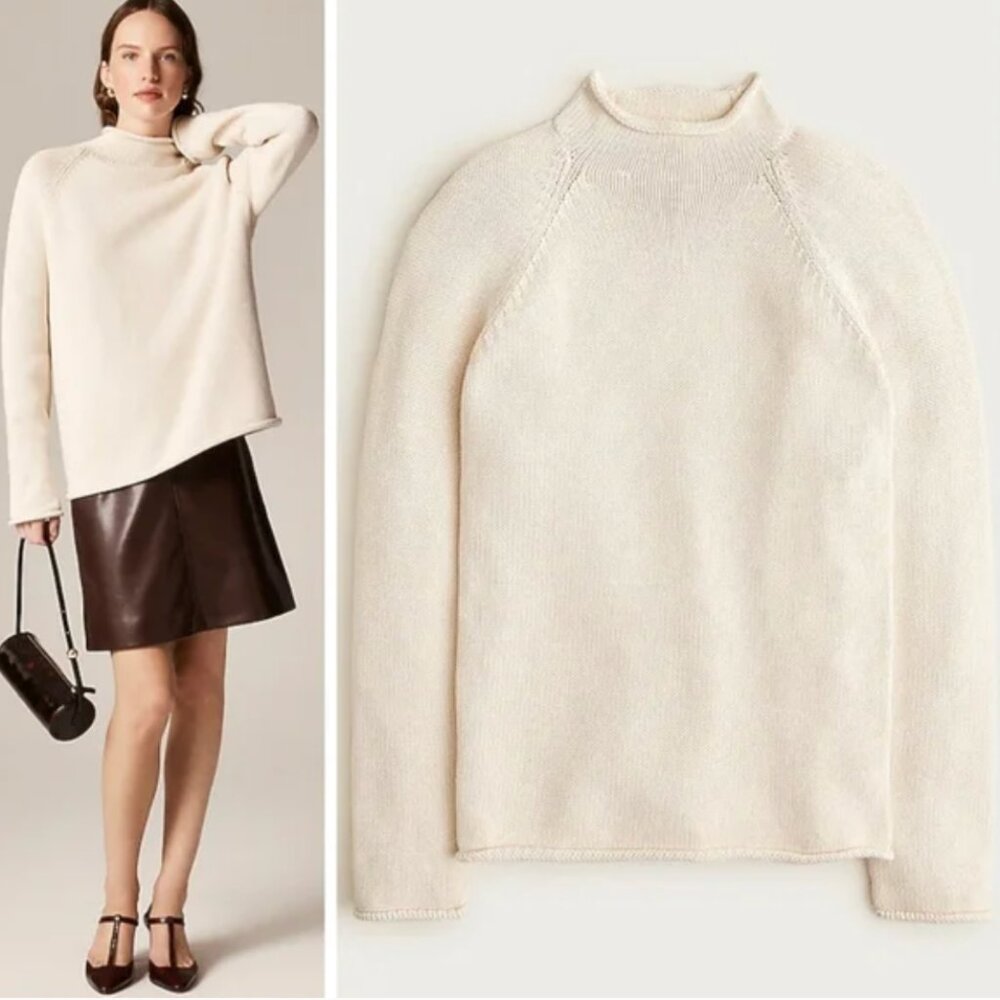 NWOT J. Crew 1988 Rollneck Sweater women's L / unisex M /